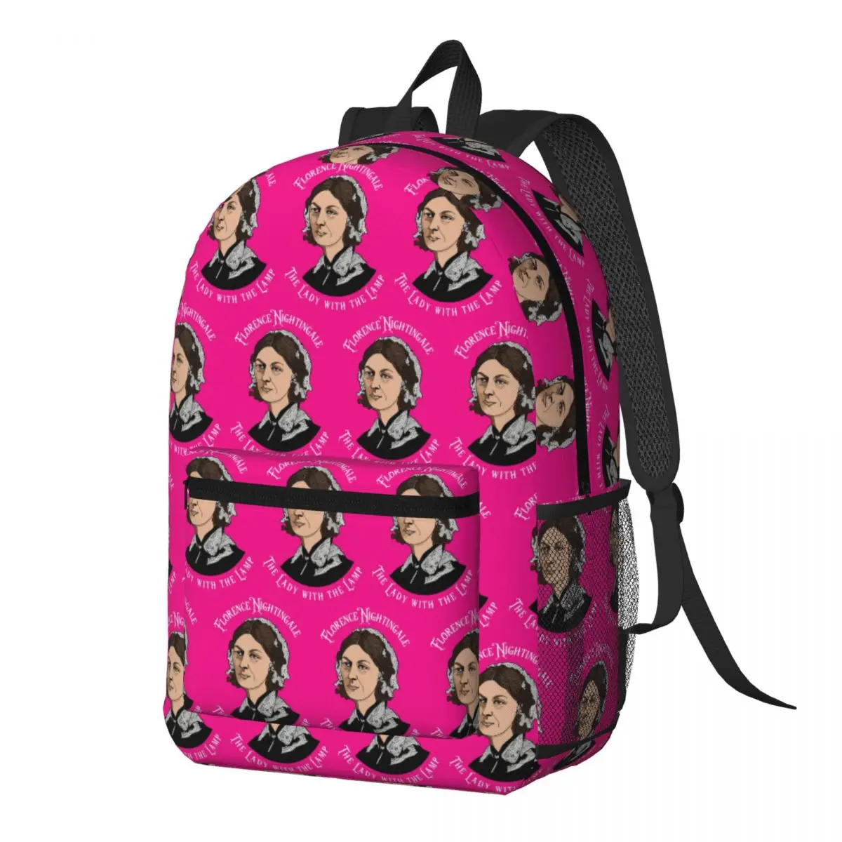Florence Nightingale Nursing Pie Chart Pioneer Backpack Daypack Large Capacity BookBag School Bag Shoulder Bags for Men Women