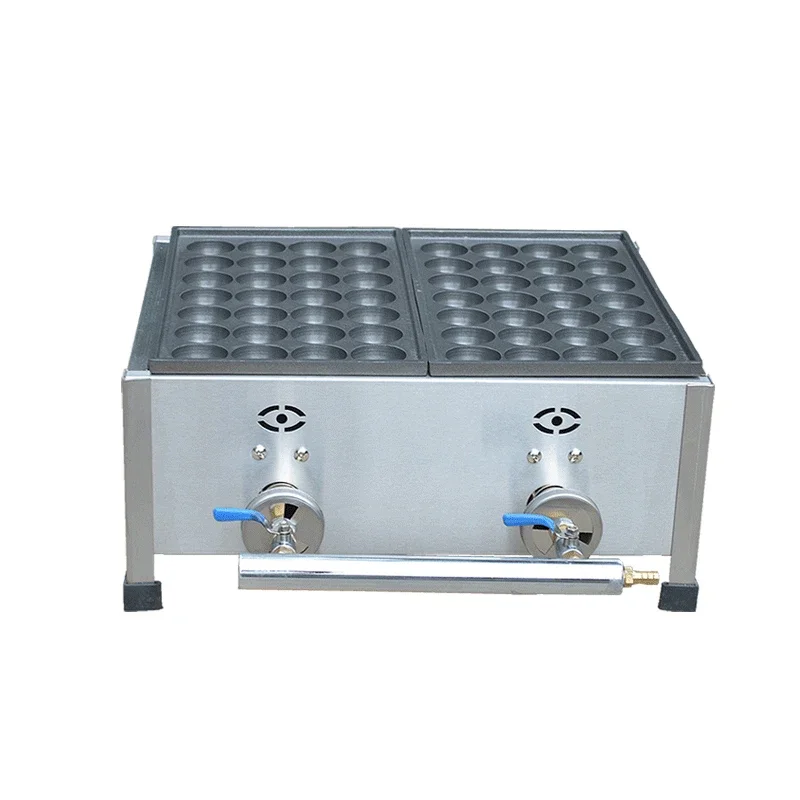 Gas Type Non-Stick Takoyaki Baking Pan, Octopus Small Balls Machine, 40 or 45 mm Ball Size, Quail Takoyaki Maker