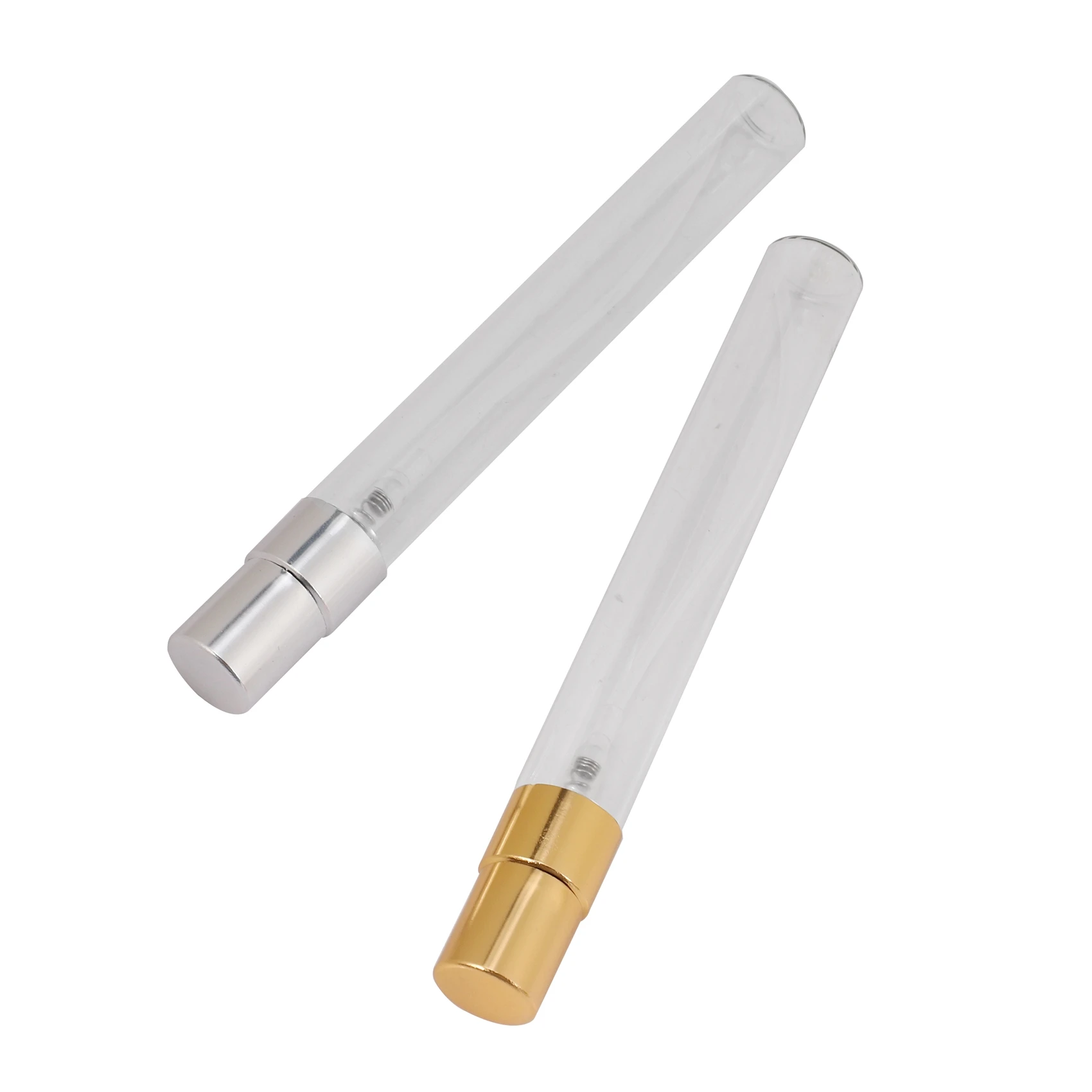 A006-10 조각/10ML 리필 형 향수 여행 스프레이 병, 알루미늄 펌프가있는 휴대용 향수 스프레이 병