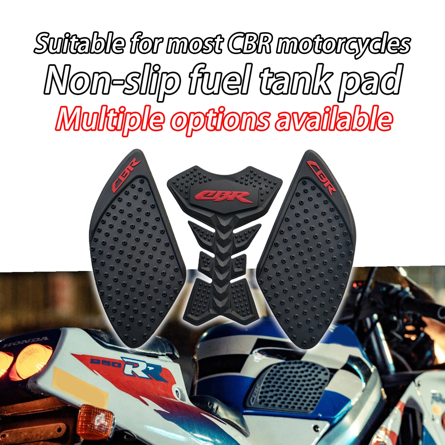 

Подходит для Honda CBR250RR CBR600RR CBR929RR CBR1000RR/R мотоциклетная резиновая противоскользящая накладка на бак, тяговая накладка топливного бака, Protecti