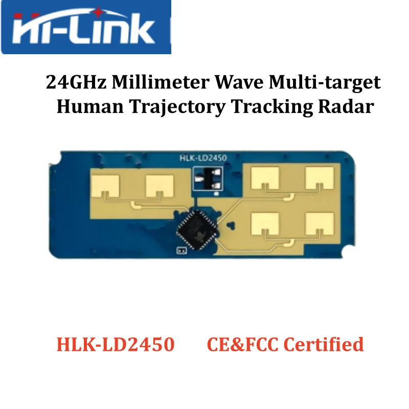 Hi-link original HLK-LD2450 24G Millimeter Wave Radar Sensor Human Movement Trajectory Tracking 3 Targets Detection Module
