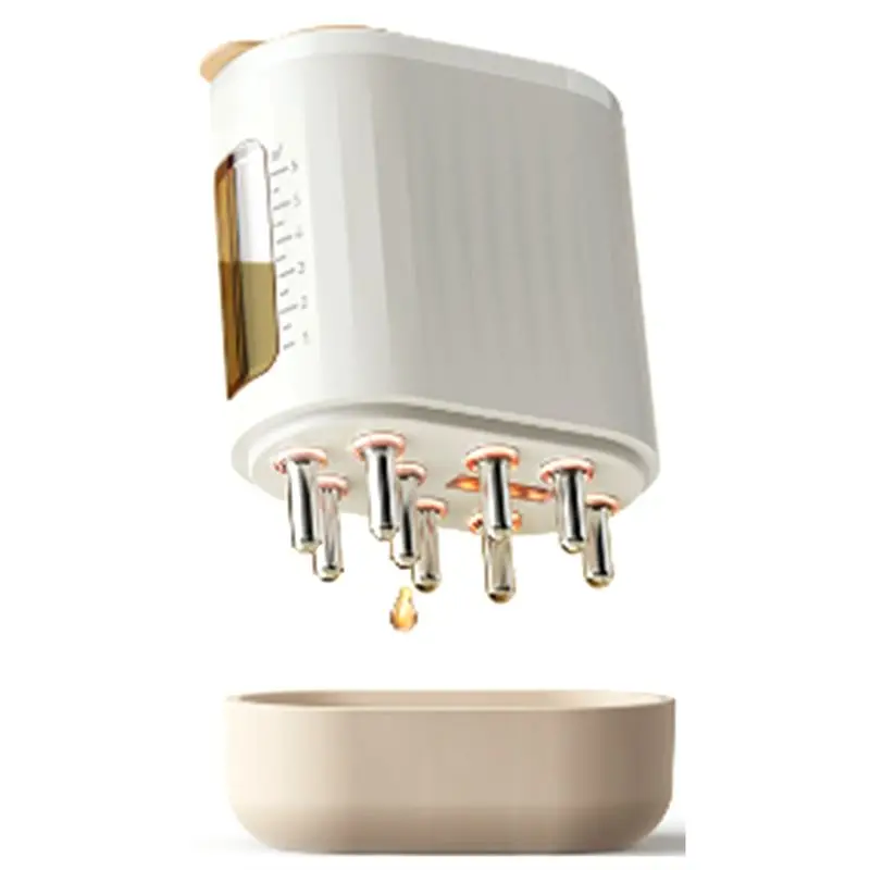 

B46B-Electric Head Scalp Massager Hair Growth Oil Serum Comb Red Light EMS Micro Current