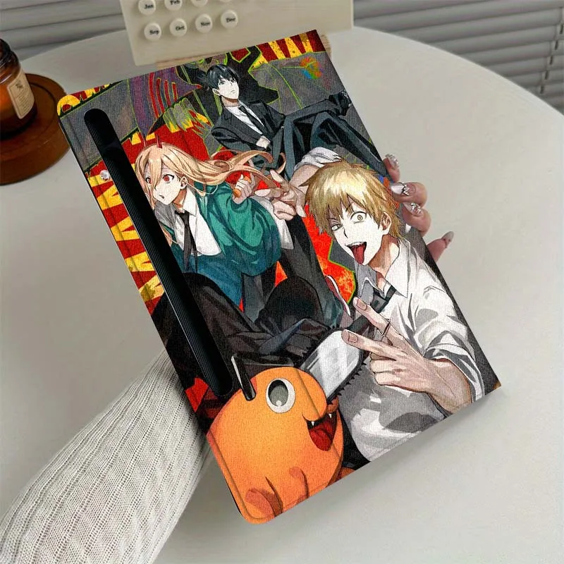 

Chainsaw Man Illustration Tablet Case For Samsung Galaxy Tab S7 S8 S9 S10 FE Plus Lite 11 12.4 13.1 Inch