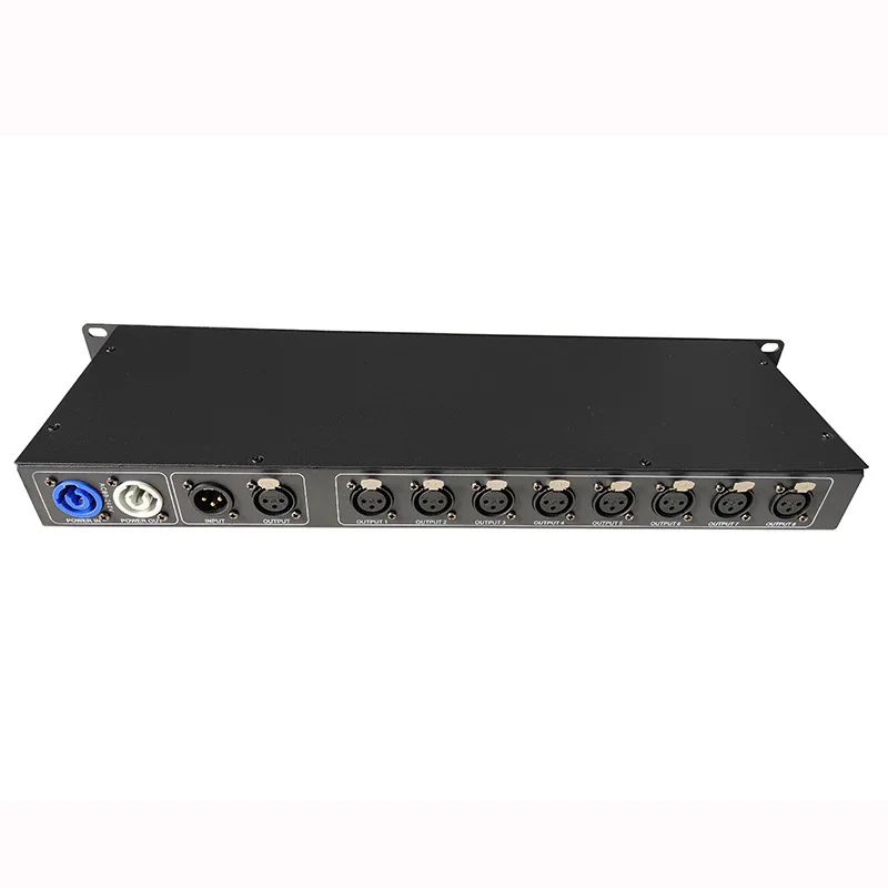 8 طرق مكبر صوت أحادي ضوء المرحلة dmx512 توزيع مكبر للصوت بار نادي الحفل تظهر العزلة الكهروضوئية وحدة التحكم البصرية