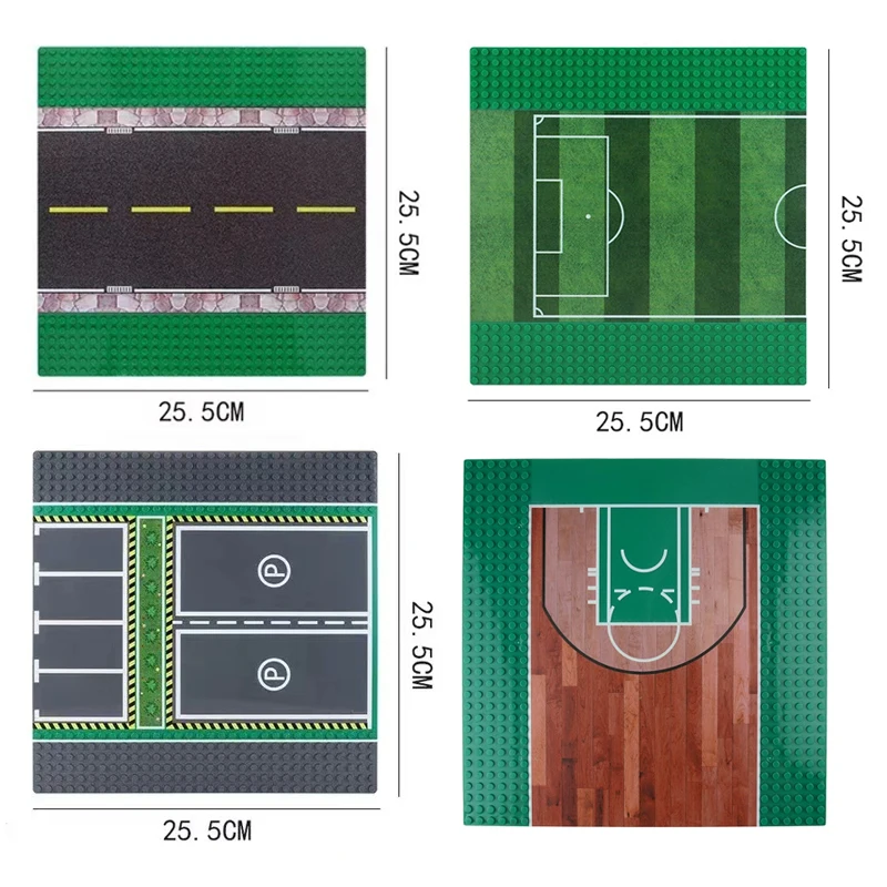 

Классическая базовая пластина 32x32 в горошек, строительная доска для городских уличных дорожных сцен, строительные игрушки и демонстрационные модели, создания