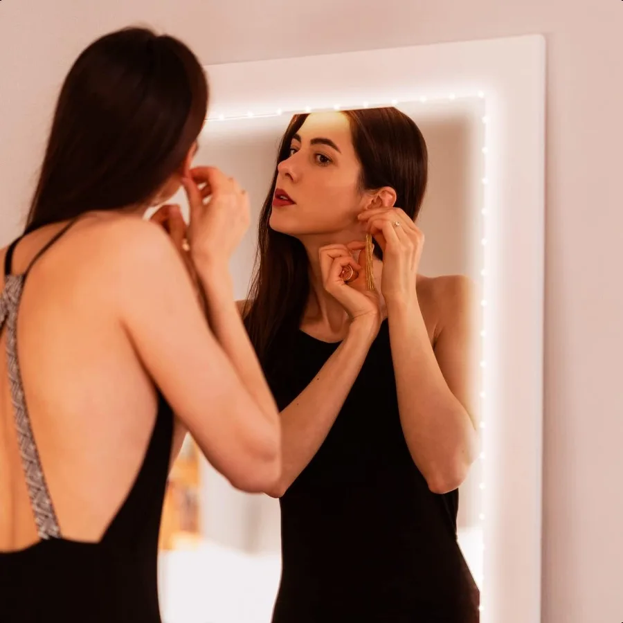 شريط أضواء LED أبيض 50ft 2 لفات من 25ft عكس الضوء 6500k ضوء النهار الأبيض شريط إضاءة LED 900 المصابيح 24 فولت أضواء Led لغرفة النوم م