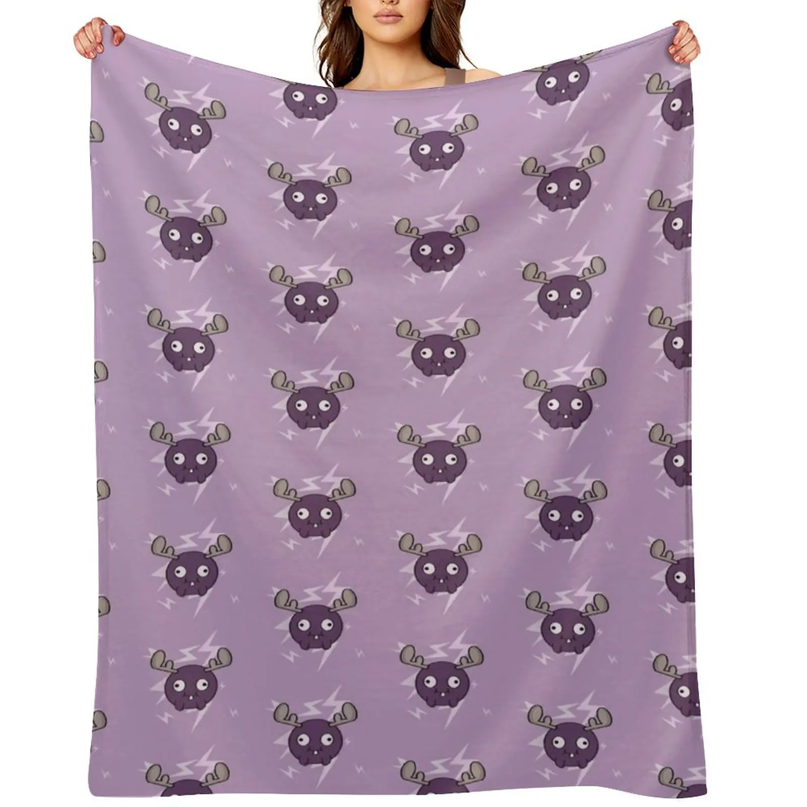 

Have No Fear, Mini Moose Is Here Throw Blanket Blankets For Sofas Luxury Flannel Plush Blankets