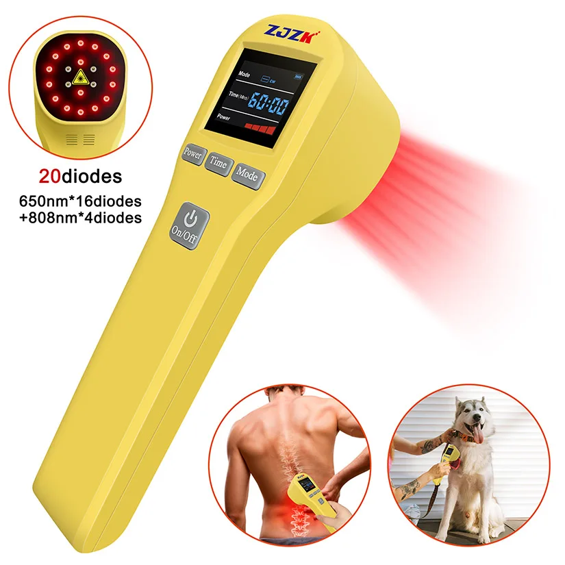 

Best Class 4 Laser for Chiropractic Red Lamp Therapy Device Spine Pain Management With 880mW Mls 4x808nm+16x650nm 20 Diodes