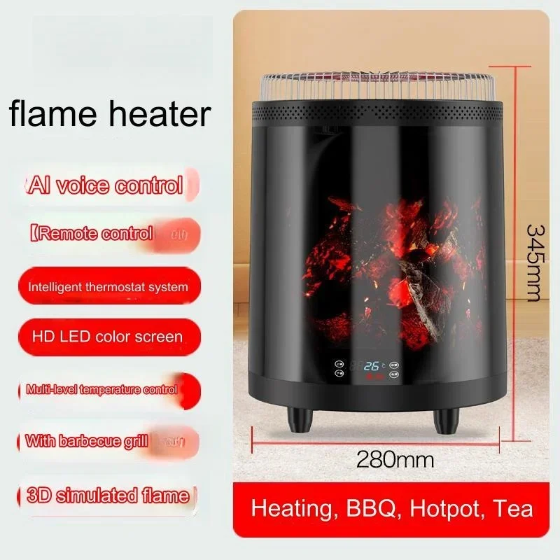 Desk Heater Mini Portable Heating Fan 2000 Watt Warm Air Blower Home Office Heater