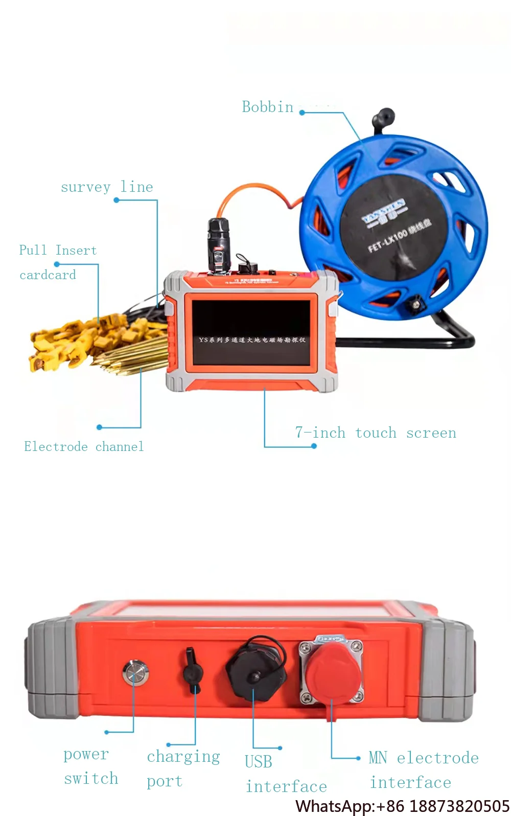 Electromagnetic Product Magnetotelluric prospecting Instrument For Surveying Groundwater