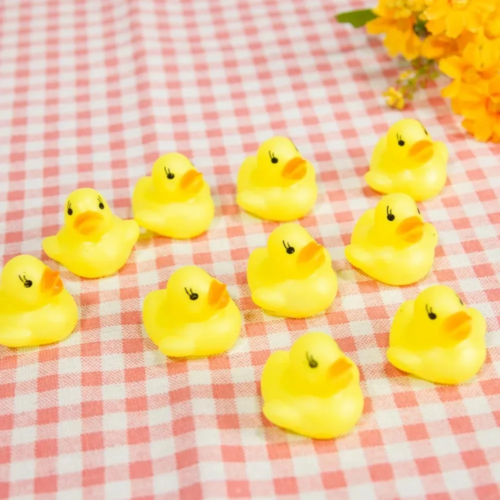 20 Pcs/lot Kawaii Baby Floating Squeaky Rubber Ducks Kids Bath Toys for Children Boys Girls Water Swimming Pool Fun Playing Toy