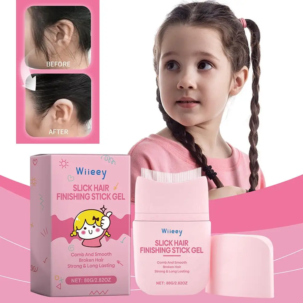 Hair Wax Stick Kids Flyaway Control and Styling Pomade Boys Girls Hair-Styling Waxes Anti-Frizz and Fly Away Hair Tamer