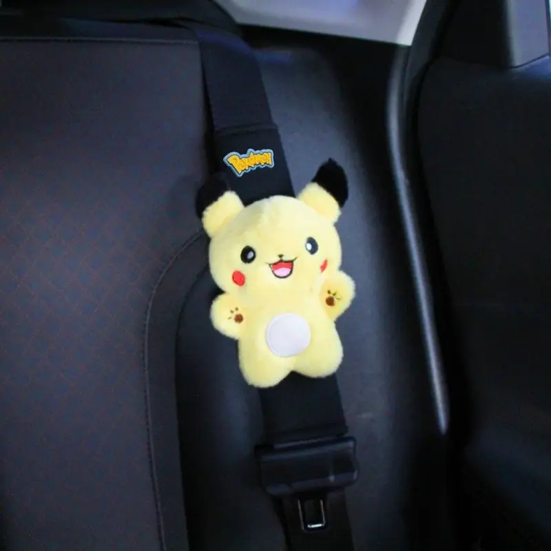 أنيمي بوكيمون بيكاتشو منصات الكتف حزام أمان السيارة الديكور لطيف حزام الكتف الإبداع الملحقات هدايا العيد #5