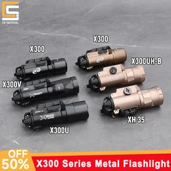 Tactics X300 X300V X300U X300UH-B XH35 Metal Flashlight LED White Light Strobe Light For 20mm Rail Hunting Airsoft Accessory