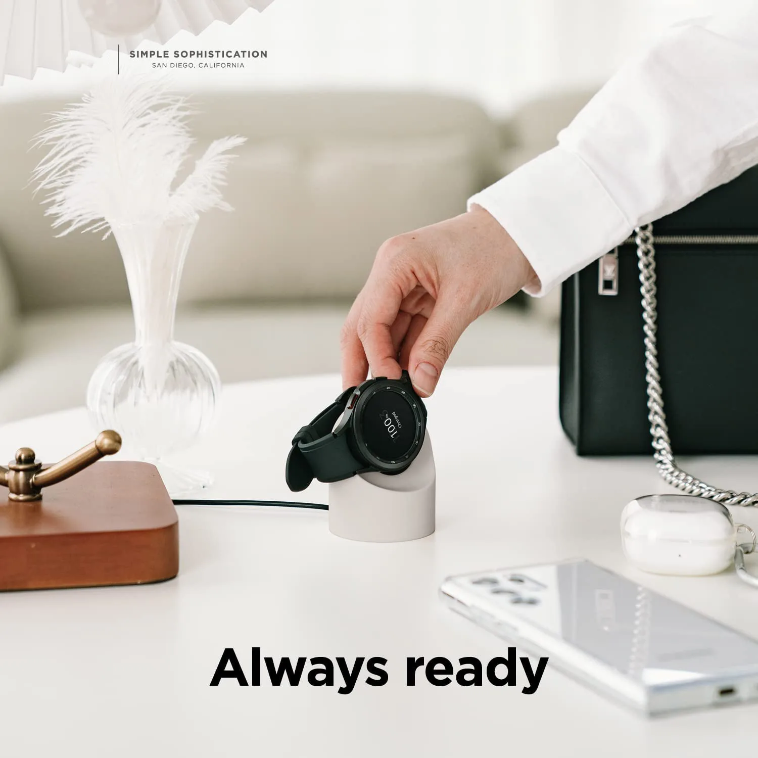 Kompatibel mit Samsung Galaxy Watch 4 Ladeständer 40mm 44mm 42mm 46mm Galaxy Watch3 4 Pro Ladegerät Silikonständer 41mm 45mm – Detail 8