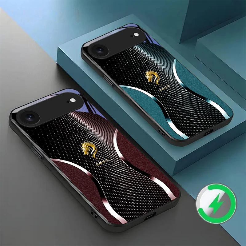 

The majestic dragon head For iPhone 17 Pro Max 16E 15 Pro 14 13 Plus 12 mini 11 XR Xs 7 8 16 Air For Magsafe Glass Phone Case