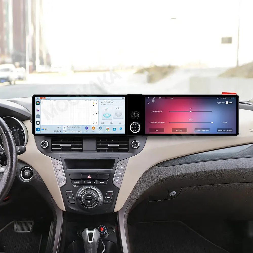 Qualcomm Android 13 Radio For Hyundai IX45 2013-2017 Dual Screen GPS IPS Multimedia Navigation Stereo Receiver player Head Unit