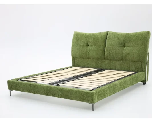 @#2026 Chenille Fabric King Size Master Bed Room Luxury Royal Large Headboard Bedroom Bed for Sale