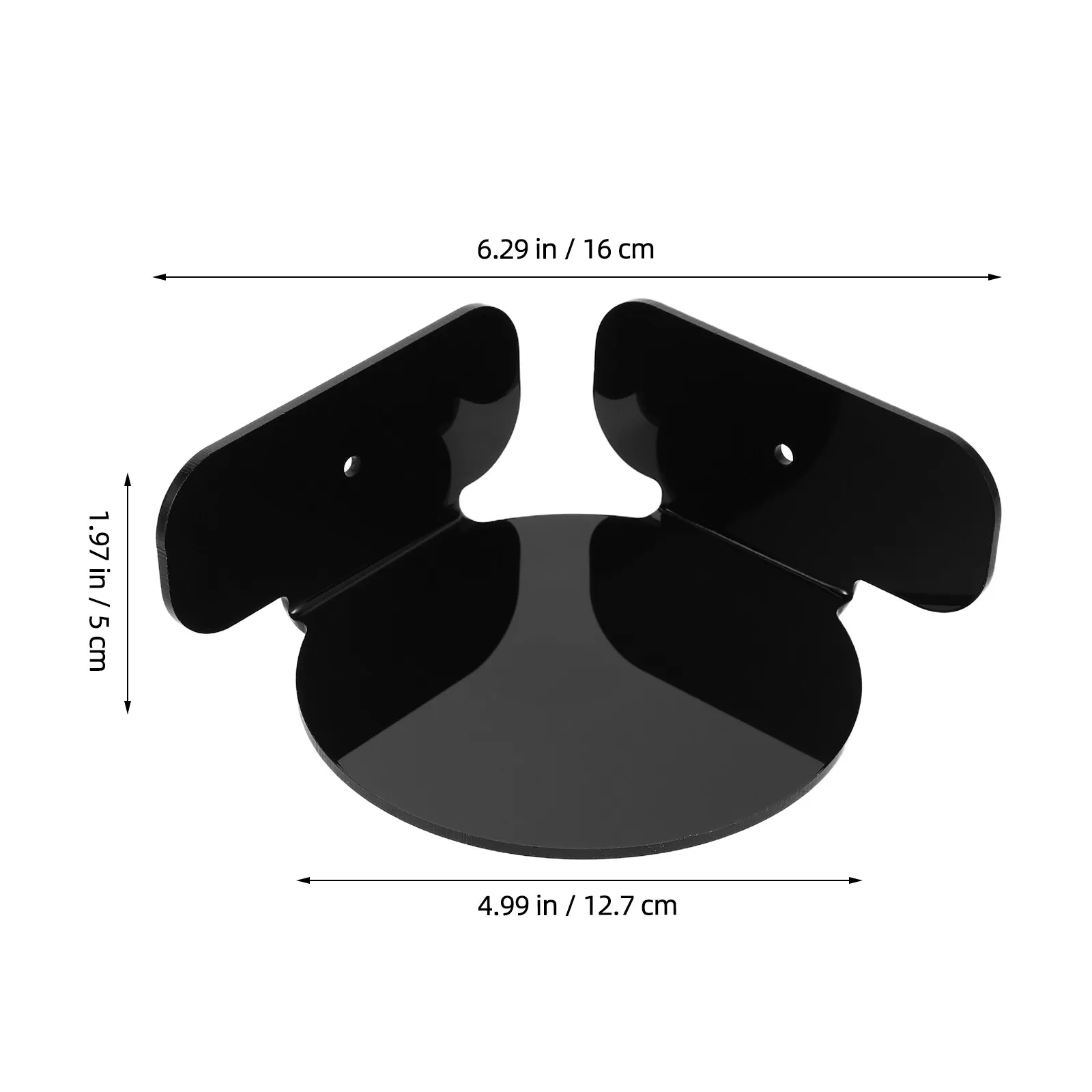 2Pcs Security Camera Bracket Mini Circular Corner Shelf Wall Mount Bracket Versatile Acrylic Monitor Shelf Holder Router Speaker view 2