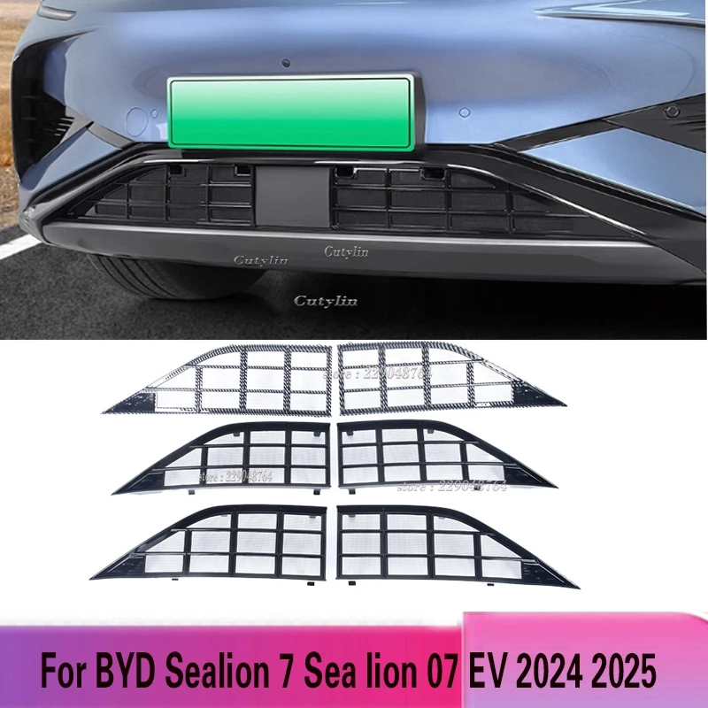 Für BYD Sealion 7 Seelöwe 07 EV 2024 2025 ABS Auto Wabengitter Auto Stoßstange Grill Schutz Einsätze Lufteinlass Abdeckung Zubehör