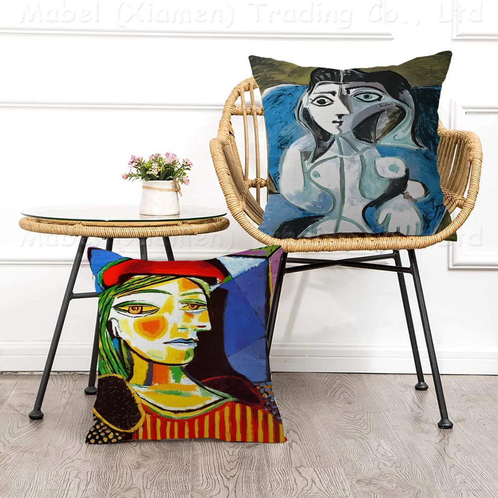 

Pablo Picasso Exhibition Cushion Cover Decorative Pillow Sofa Home Decor Case Pillow Cases