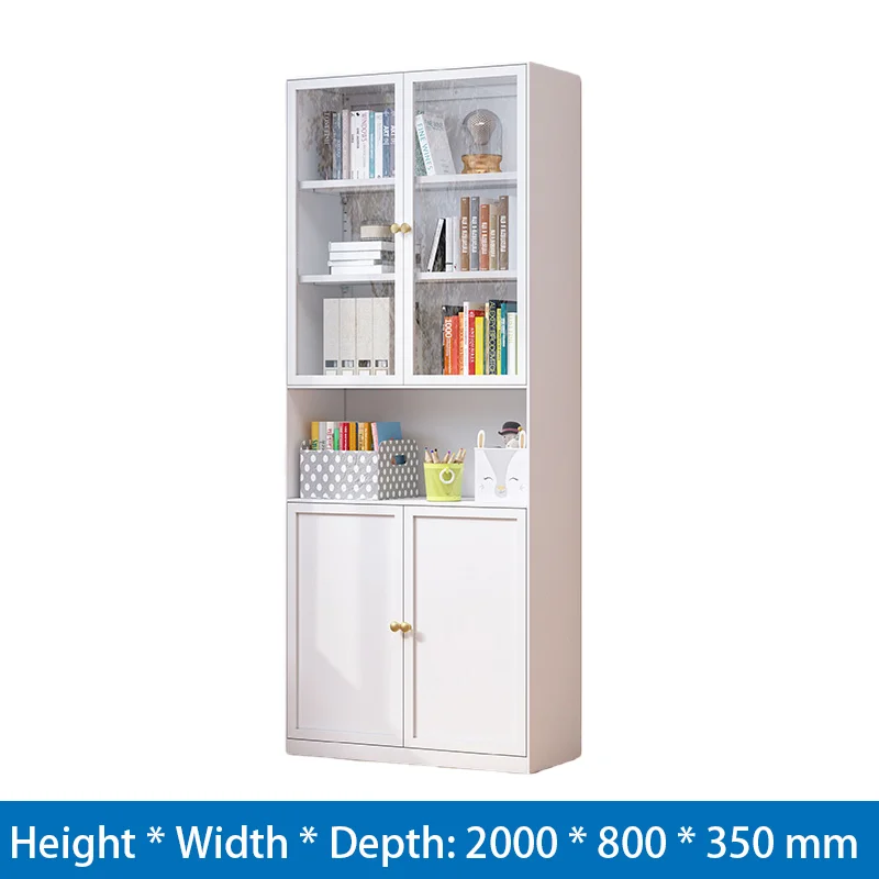 A Bookcase with Glass Doors, Suitable for Use in a Family Children's Activity Room or a Small Storage Area.promote sales
