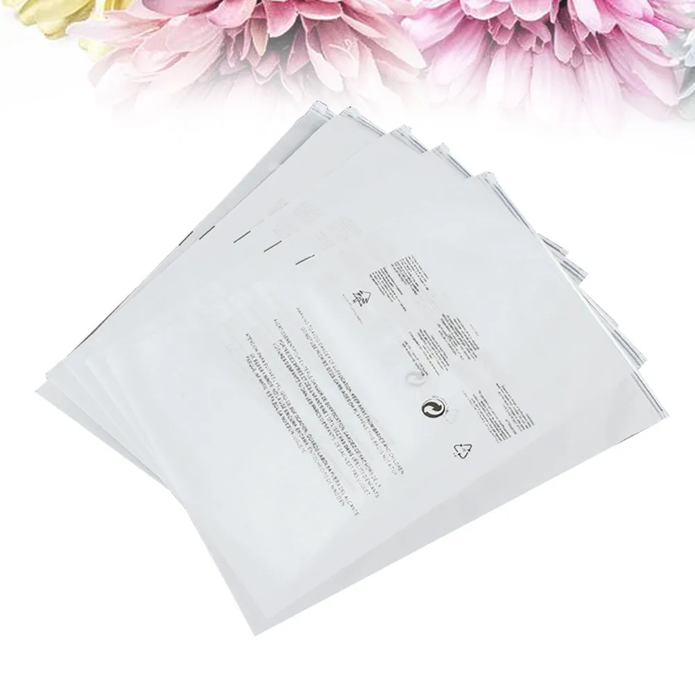 50Pcs Matte PE Clothes Storage Bags Resealable Self Adhesive Pouches Dust Moisture Mildew Protection