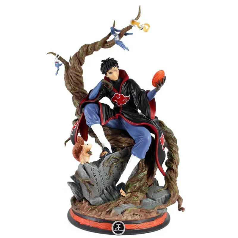 

Naruto Shippuden Anime Figurine Model GK Bust Uchiha Obito Mask Man Action Figure 32cm PVC Statue Collection Toy BOX