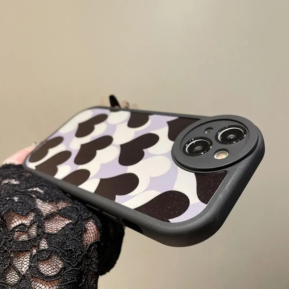 Capa de Telemóvel, à prova de poeira, Anti-riscos, Anti-choque, Soft Shell, Coração, Padrão Flor, iPhone 14, 14 Max