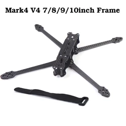 Mark4 V4 7/8/9/10inch 296/350/395/430mm Carbon Fiber Frame Kit with 5/6/7mm Arm RC Freestyle Long Range Racing FPV Drone