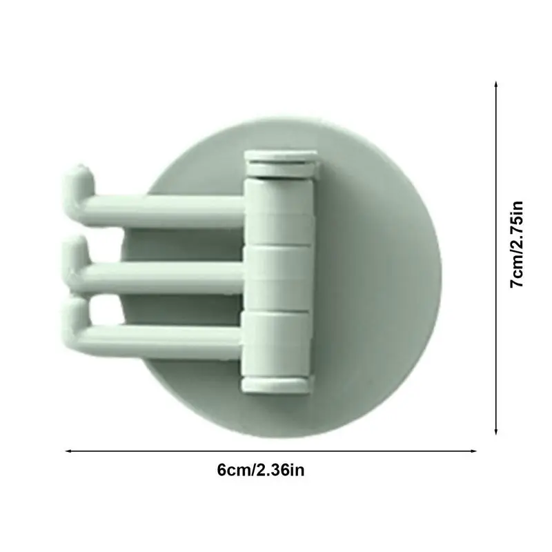 Wall Hooks For Kitchen 3-Branched Adhesive Wall Hangers Heavy Duty Multi-purpose Utensil Holders For Kitchen Bathroom And