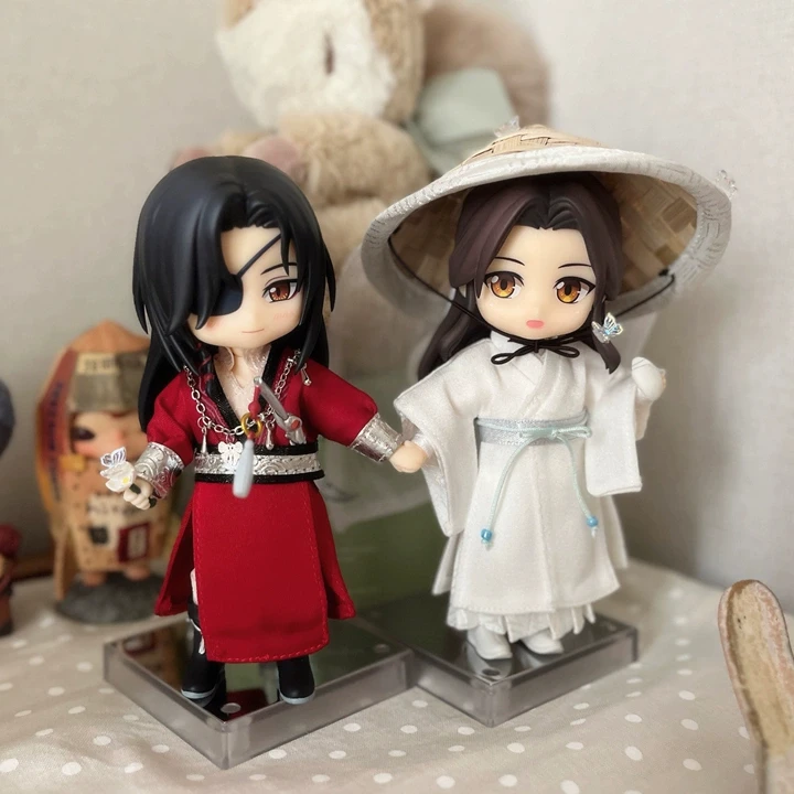 Heaven Official's Blessing Hua Cheng Action Figures Clay Figure Model Anime Tian Guan All Kinds of Morphology Lovely Emoji Gift