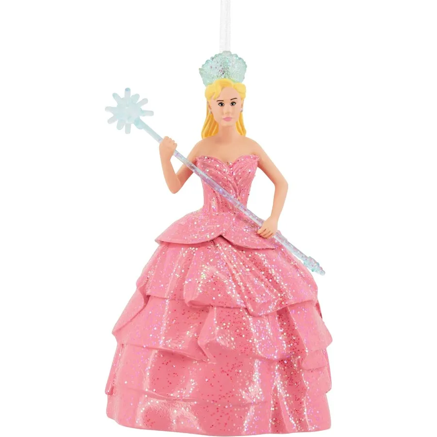 هدايا فيلم زينة عيد الميلاد من Hallmark Wicked Glinda مثالية لزينة العطلات ومحبي الفيلم الفريد القابل للتجميع D #1