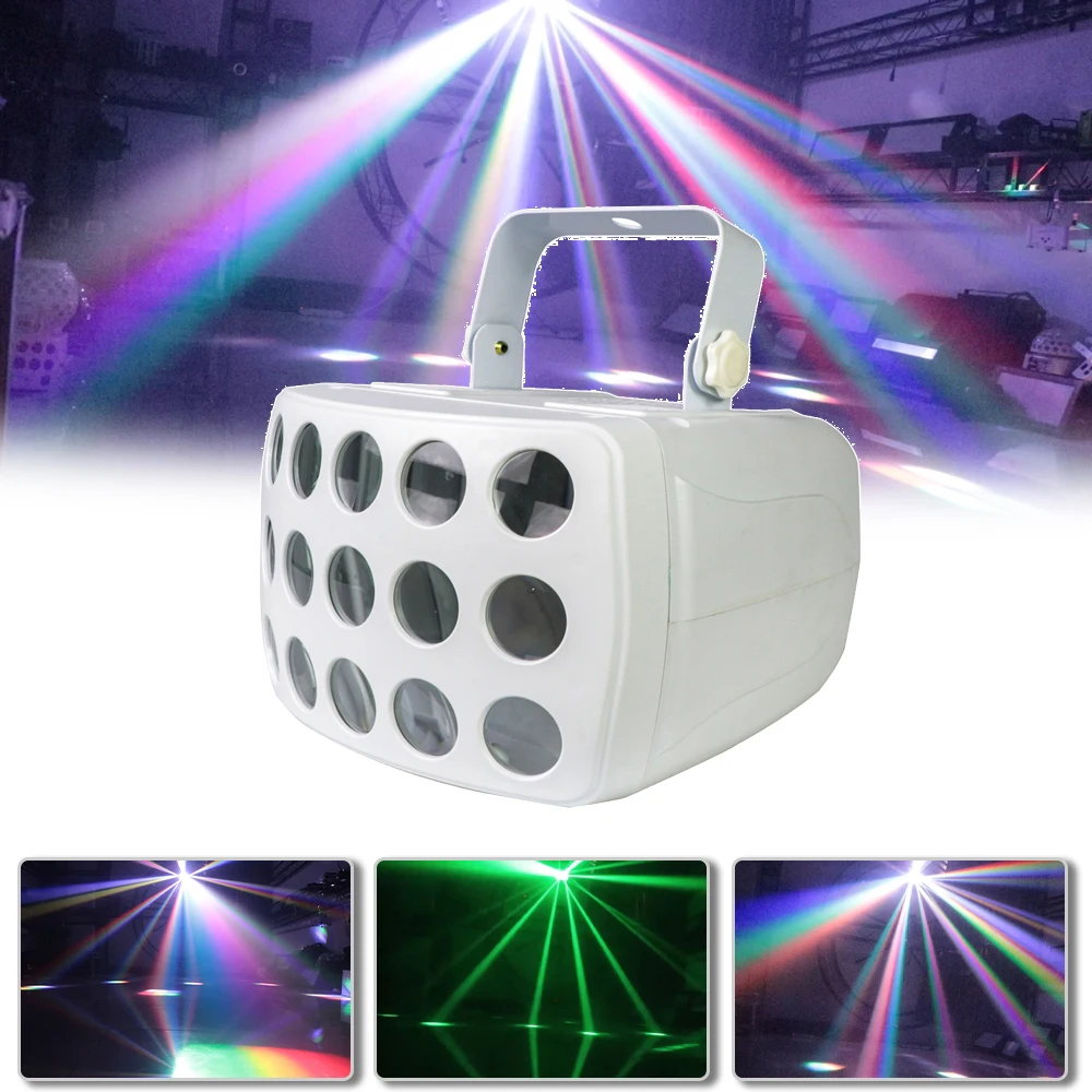 

LED RGBW 4in1 Beam Butterfly Strobe Effect Stage Lighting DMX512 Music Disco DJ Indoor Bar Wedding Party Strobe Par Light