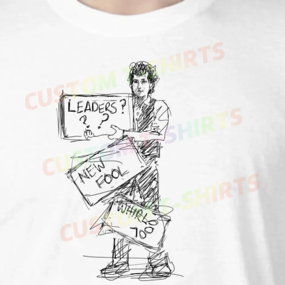 

179 26_Bob_Dylan_–_Subterranean_Homesick_Blues Fans' comic-style hand-drawn pattern T-shirts for both men and women in summer