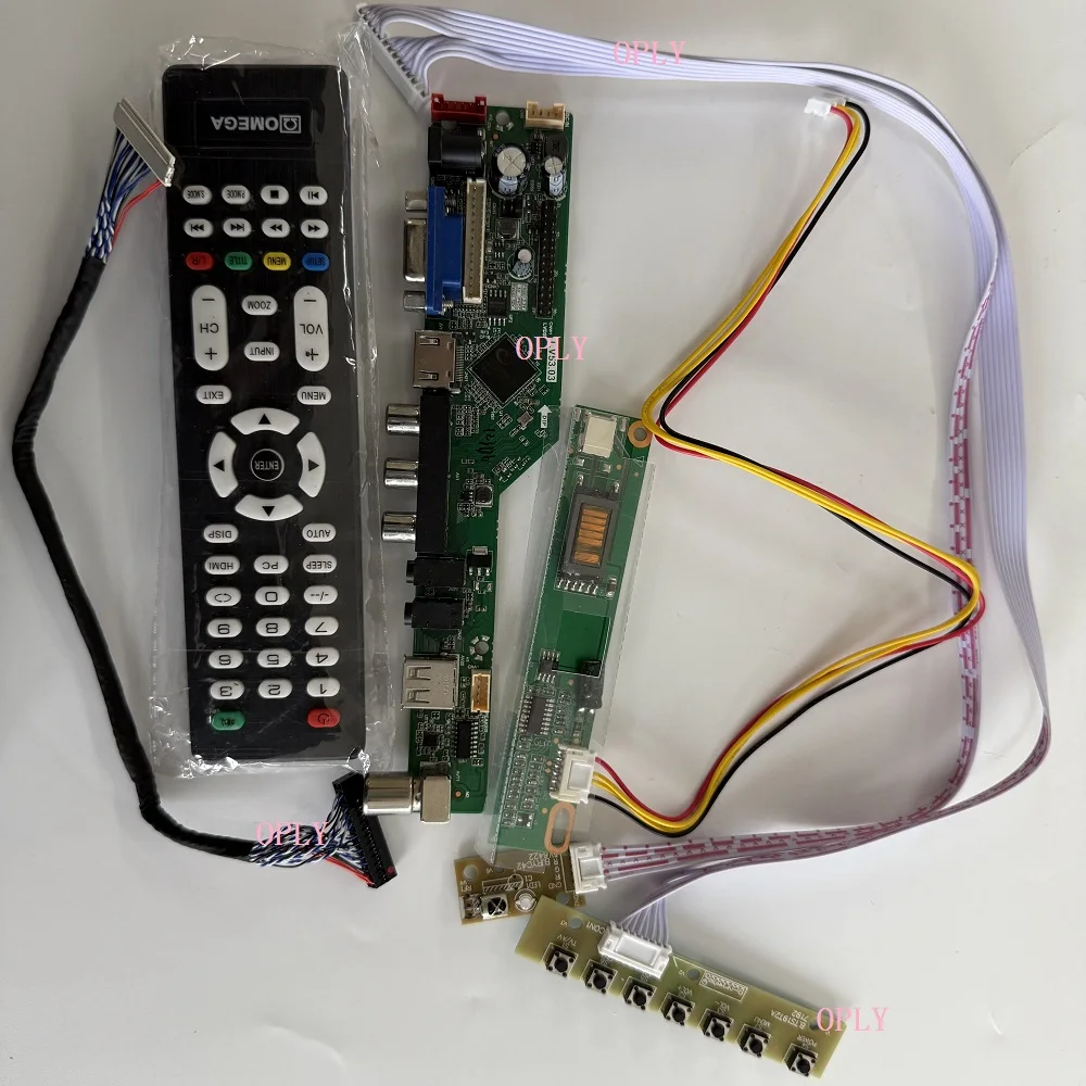 TV Controller VGA HDMI-compatible driver board kit  USB RF for M141NWW1 1280X800 14.1" LCD  panel AV screen LED display monitor