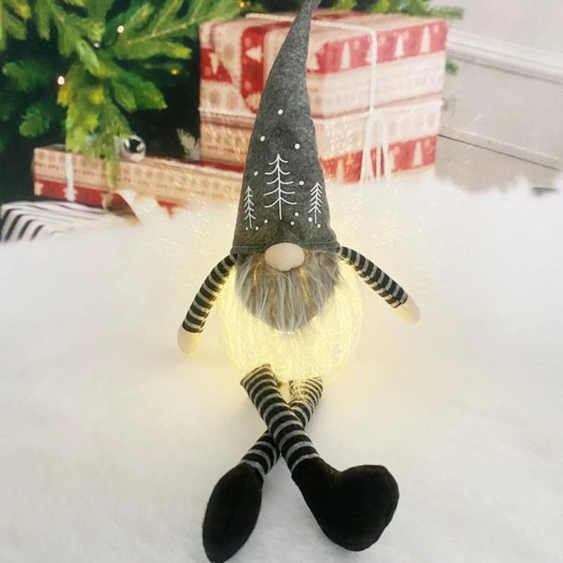 할로윈 그놈 인형용 얼굴 없는 할로윈 그놈 빛나는 할로윈 그놈 플러시 드워프 장식 인형 파 15UB용 얼굴 없는 플러시 인형