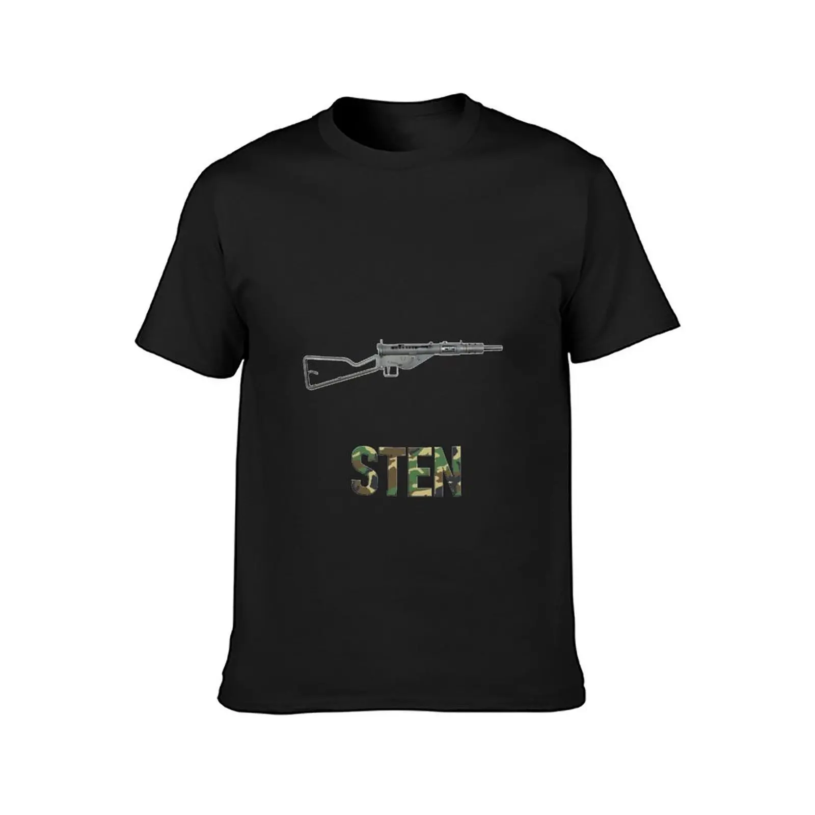 Sten MK II Submachine Gun T-Shirt plus size tops sports fans oversizeds for a boy mens graphic t-shirts big and tall