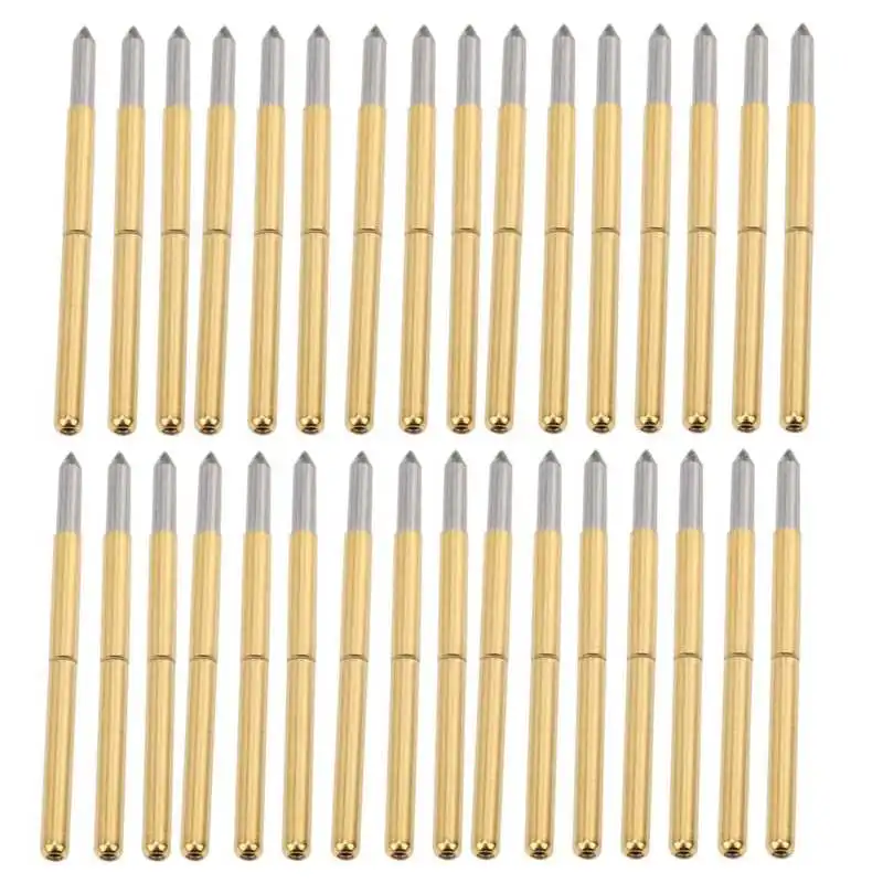 100pcs P125‑B Test Probe 2.0mm Spring Test Detection Probe Pins Brass Pogo Pins