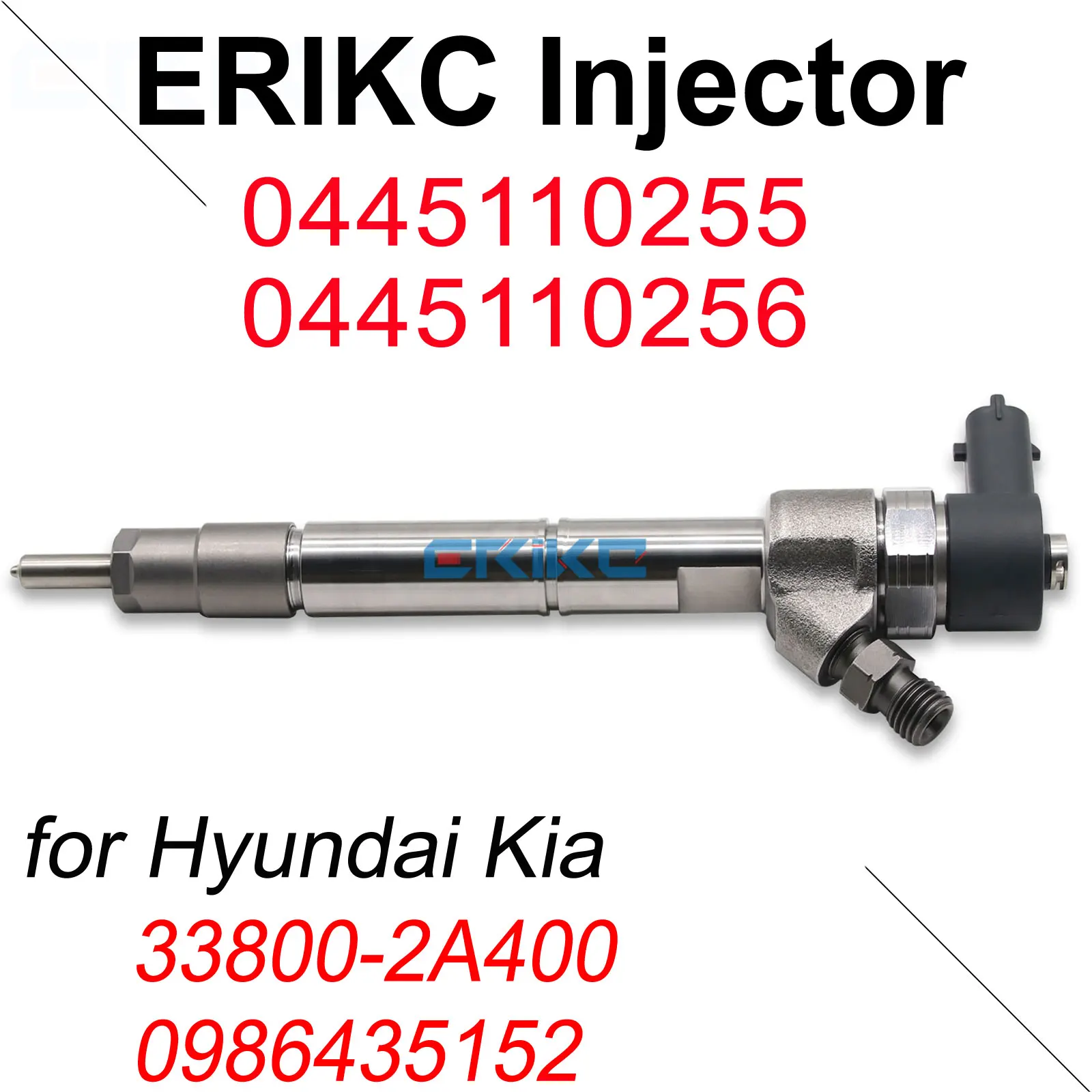 0445110255 Diesel Injector Sprayer 0445110256 Fuel Jet Nozzle 33800-2A400 for Bosch HYUNDAI KIA Inyector Spray 0 445 110 255