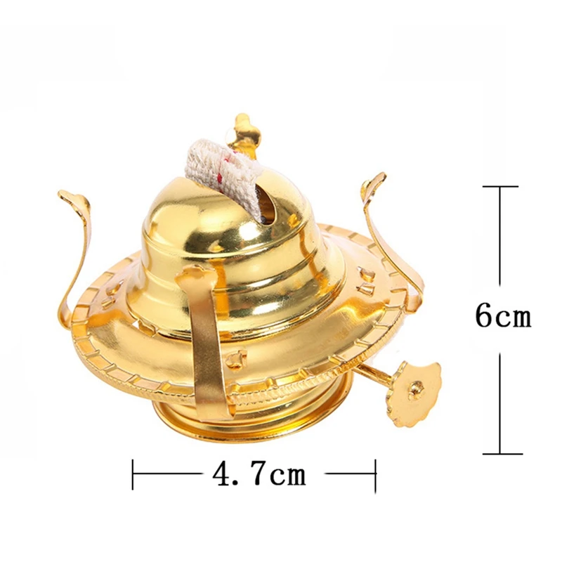 Brûleur de lampe à huile pour lampes, remplacement de lampe à huile, pièces de lampes à huile avec collier de réduction et mèche de lampe en coton, 2 pièces