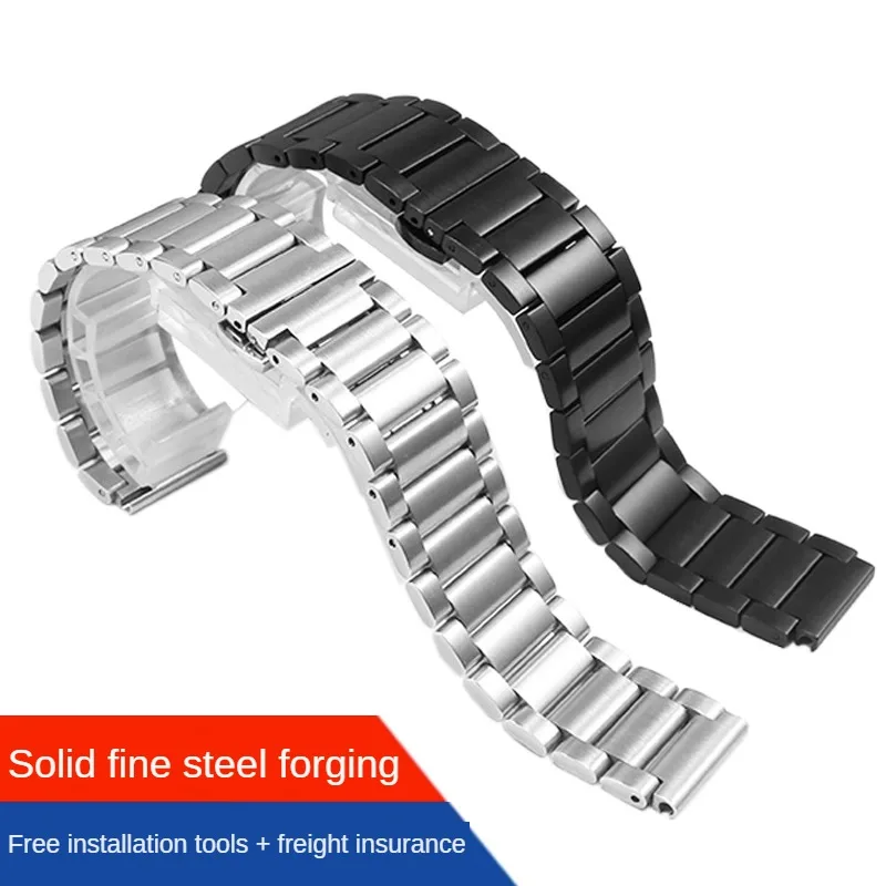 Stainless Steel Strap Substitute Interstellar Space Module DGA35001/35005 Series Convex Interface Precision Steel Watchband 18mm