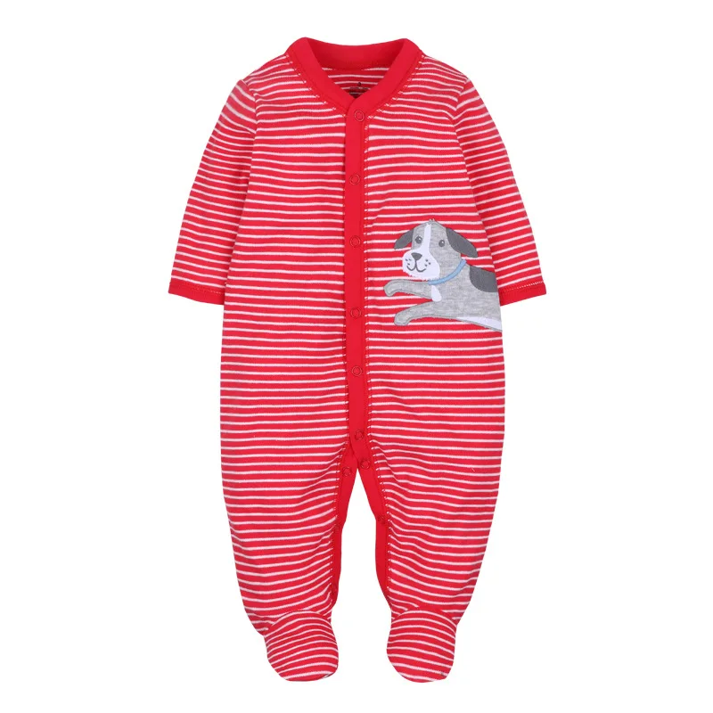 Newborn Baby Clothes Infants Boys Pajamas Overalls Jumpsuits Bebes Climb Clothing Cotton Toddler Boys Sleep Wear Bodysuit