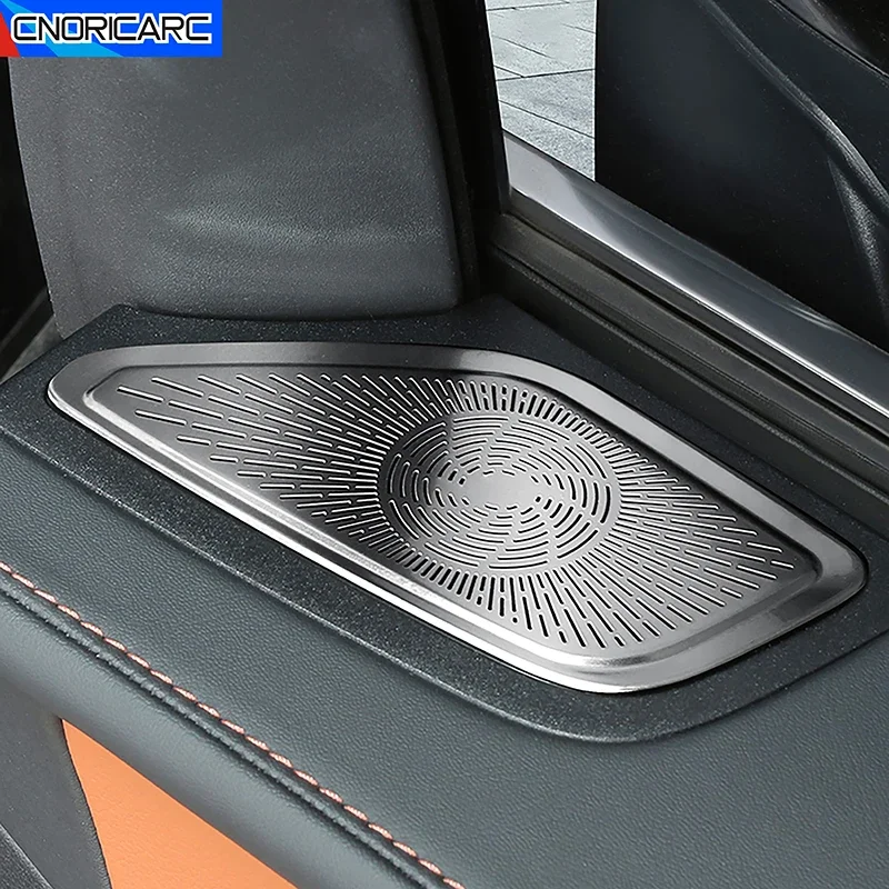 For Mercedes Benz GLC X254 2023 Door Speaker Panel Tweeter Grille Cover Stainless Steel Sticker Interior Car Accessories Decals