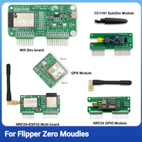 WiFi Devboard for Flipper Zero, WiFi Multiboard NRF24+ESP32/NRF24 Development Board,GPIO module/CC1101/GPS Module