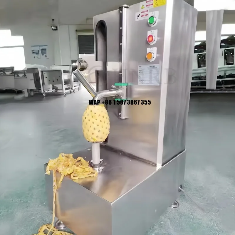 HG Heavy-Duty Automatic High Breadfruit Mango Pineapple Vegetable Coconut Fruit Slicer Peeler Machine Farm Use 380V 1500W 1-Year