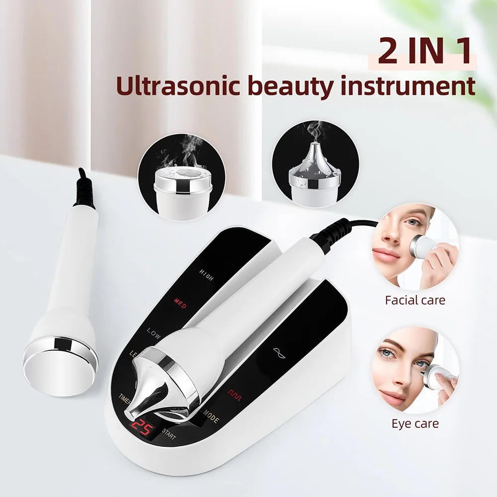 High Frequency Face Eye Massager Ultrasound Skin Care Beauty Machine Face Lifting Facial Clean SPA Ultrasonic Beauty Device