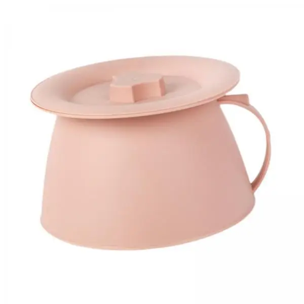 Portable Toilet Urinal Pot with Lid Washable PP Spittoon Container Adult Potty for Home Bedside Travel Emergency