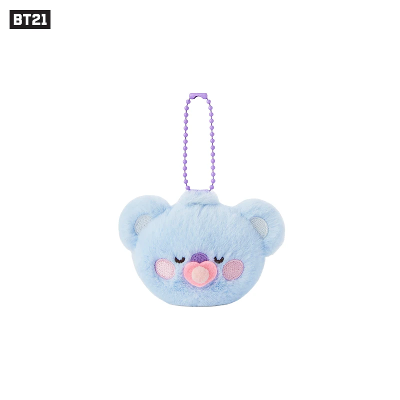 6.5cm novo bts popular anime kawaii cooky koya rj mini chaveiro de pelúcia pingente chupeta do bebê boneca de pelúcia saco pingente ornamento presente