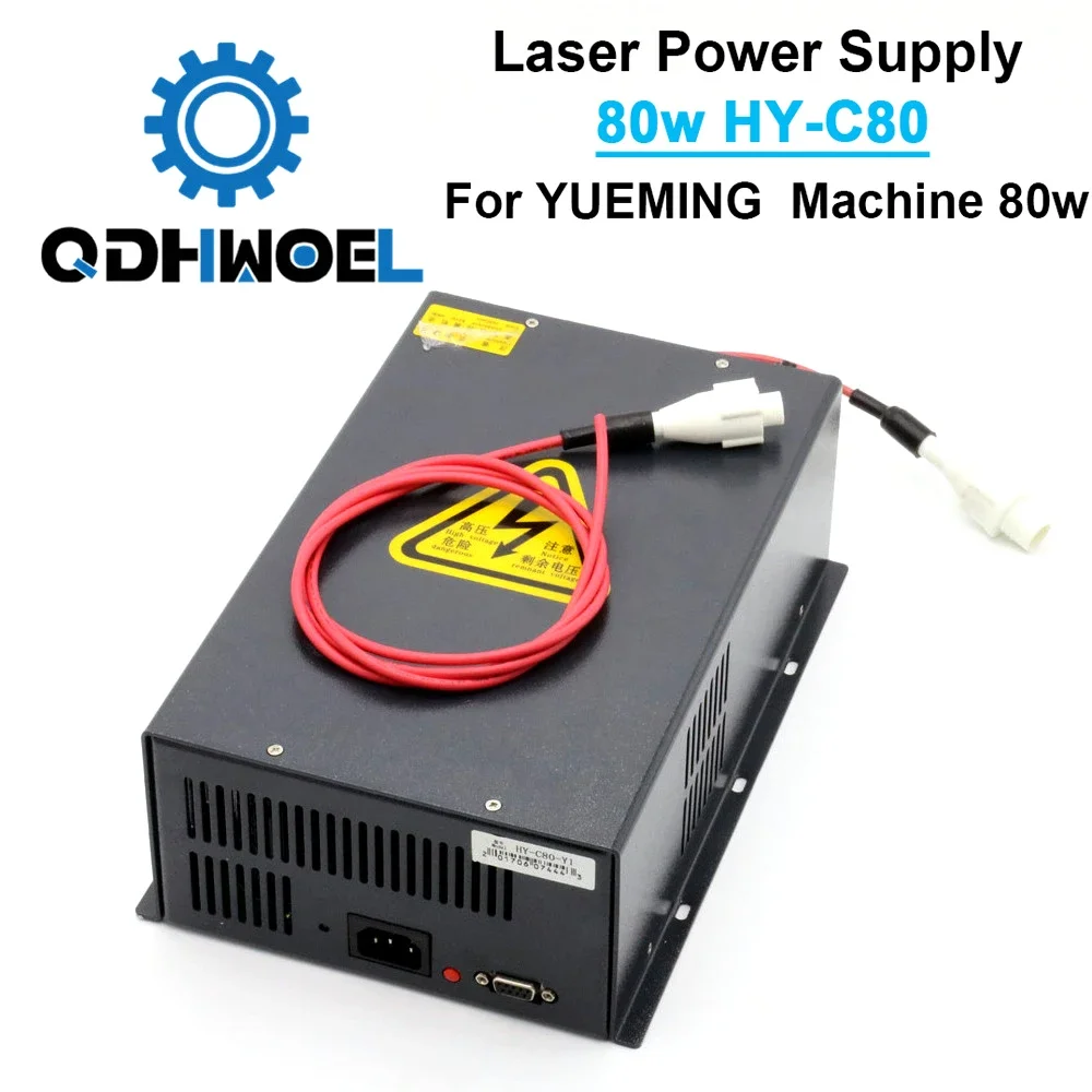 QDHWOEL PWM Alimentatore laser Co2 80w per macchina per incisione e taglio laser YUEMING